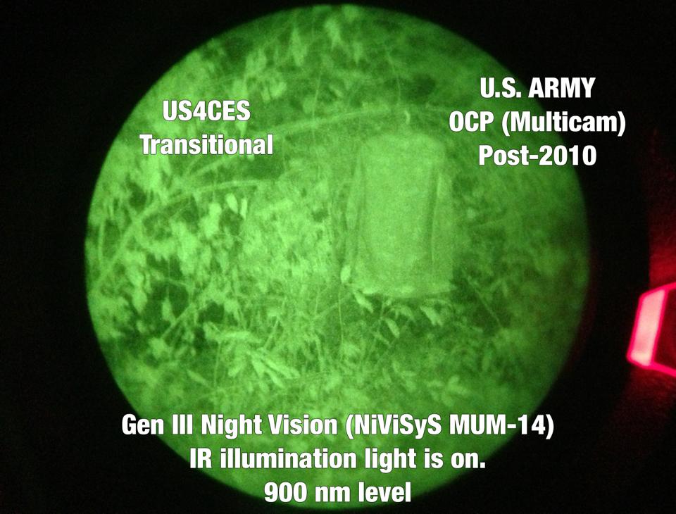 Night Vision Device comparison photos of US4CES and some of the